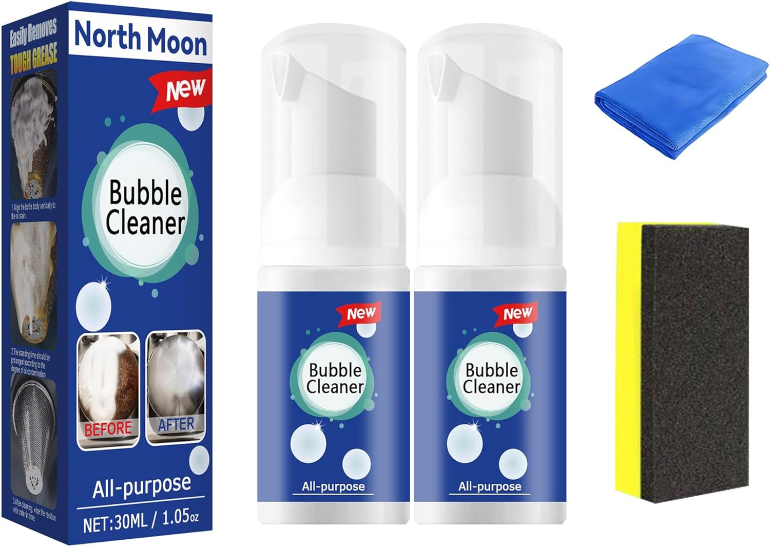 North Moon Bubble Cleaner Spray, IVILA Bubble Cleaner, All