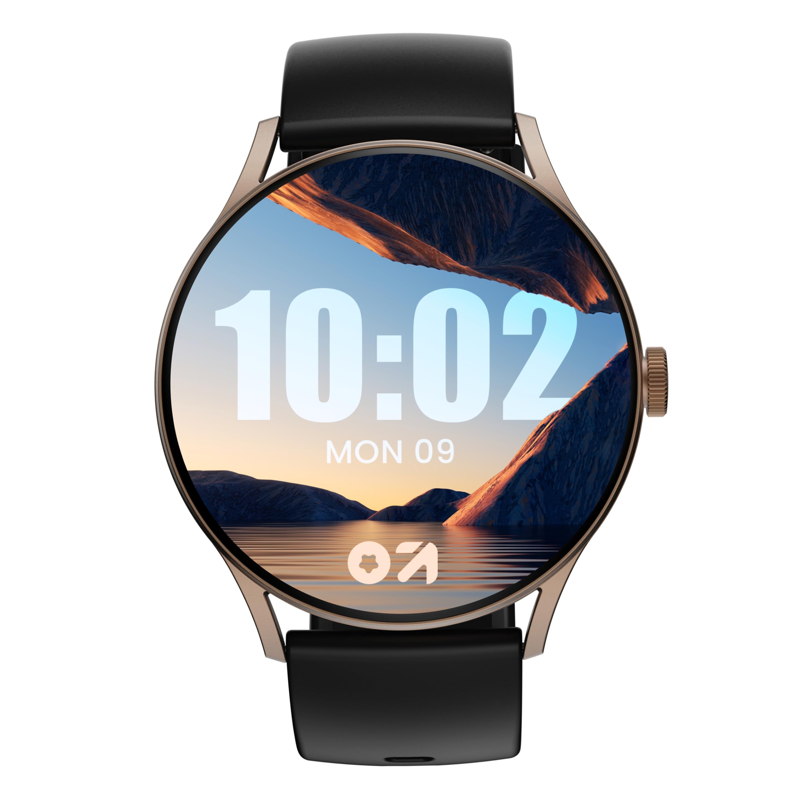 Boult Rover Pro Smart Watch 3.0 cm AMOLED, połączenia Bluetooth, IP68, ramka ze stopu cynku, jasność 1000 nitów, asystent głosowy AI, monitorowanie SpO2, smartwatch z trybem sportowym 120+ (Ash Black)