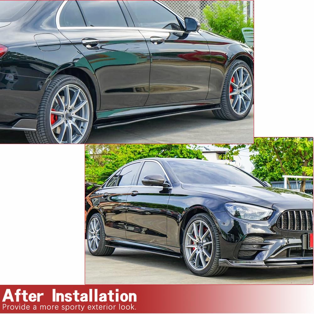 Amazon.com: W213 E63 Carbon Fiber Side Skirts for Mercedes-Benz E
