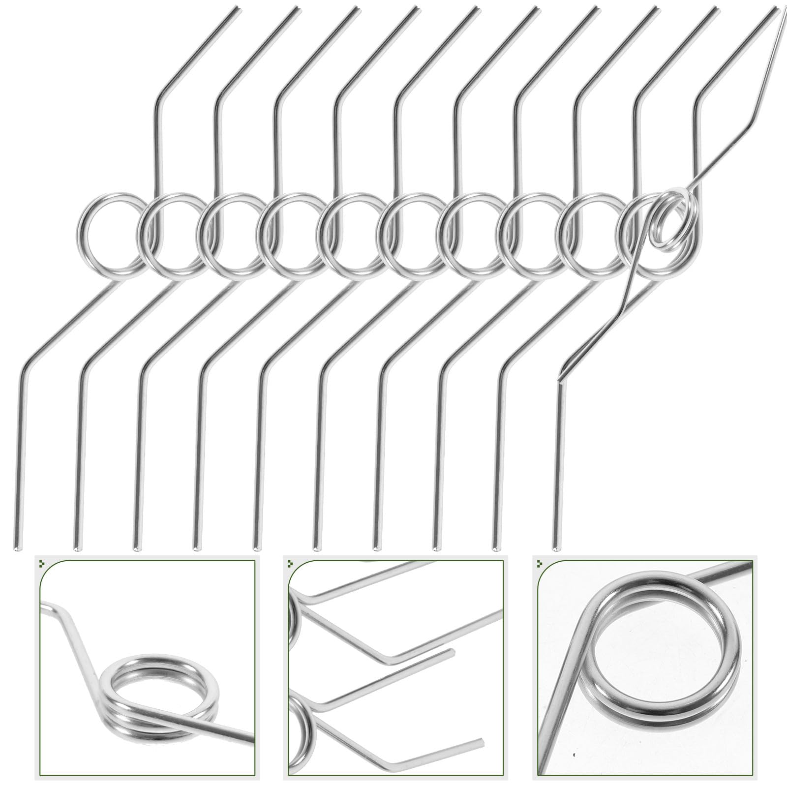 Artibetter 10 Pezzi Ricambio per da Potatura Giardino V-Shape in Acciaio Inossidabile Antiruggine Elastiche Flessibili per e Cesoie da Giardino Sostituzione Facile