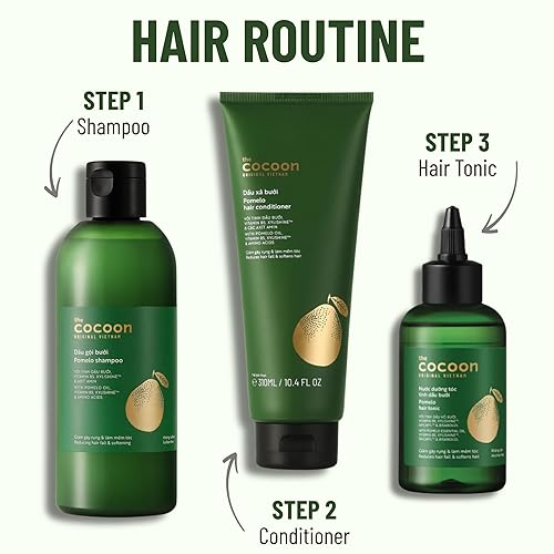 Miniatura 2 de Juego de reparación capilar Cocoon (SAVE 25%) Pomelo Tonic (4.7 fl oz), champú (10.4 fl oz), y acondicionador (10.4 fl oz)
