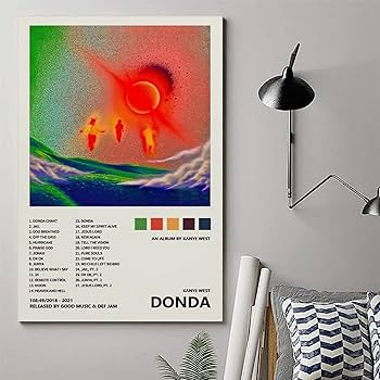 Amazon.co.jp: Kanye ポスター West Donda ミュージックアルバム