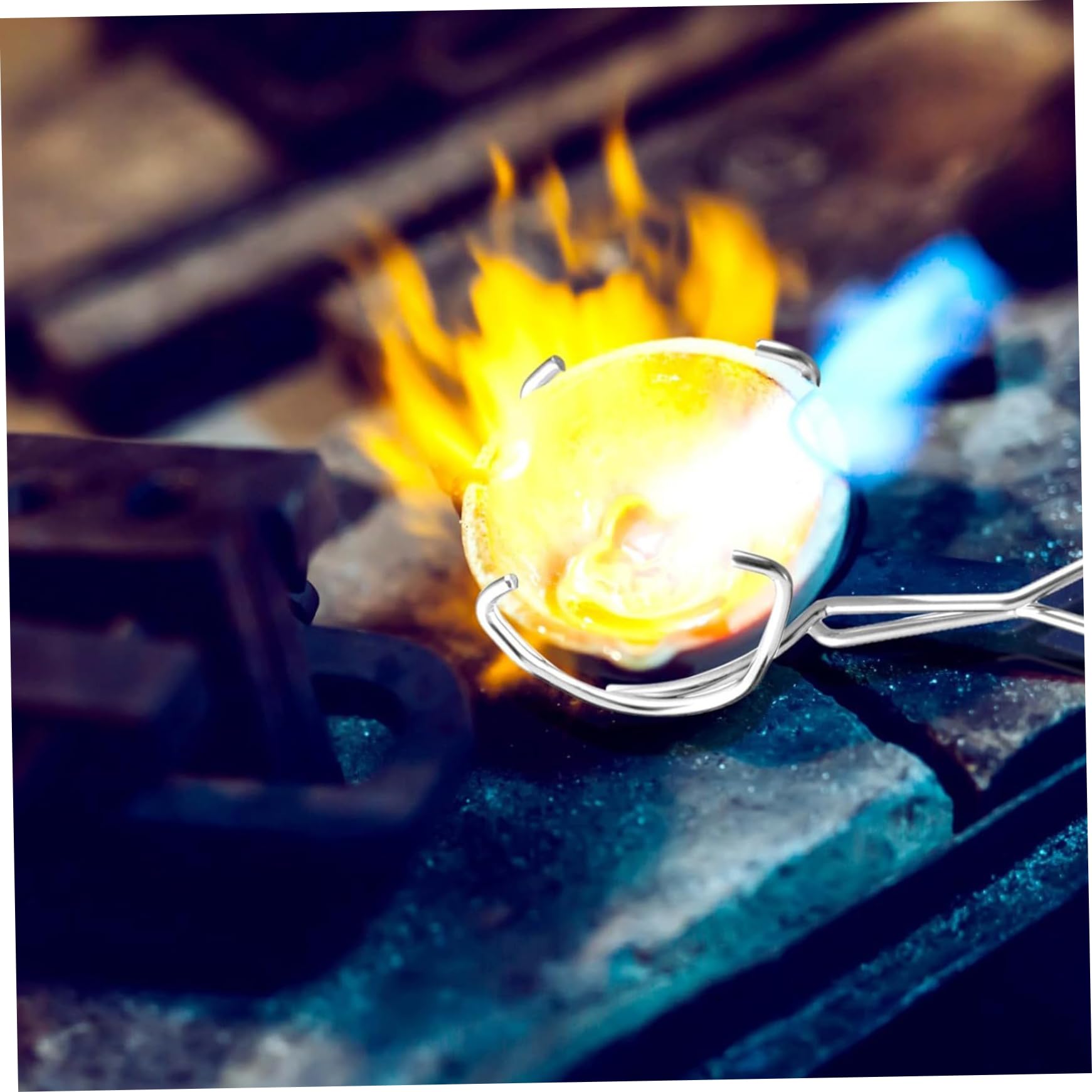Tiegel zum Schmelzen von Metall, 4-teilig/Set, Tiegelzange und 3 Tiegel, hitzebeständiges Metallguss-Set, Keramik-Tiegelschale, Schüssel, Tasse für Metallguss-Set, Tiegel, Metallguss-Set, Tiegelzange,