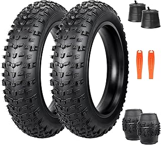 WEEROCK 20/26 Zoll E-Bike Fat Reifen 20/26x4.0 Schwerlast-Überzug Reifen, pannensicher, Faltbarer Fatbike-Reifen für E-Bike/Schneebike/MTB auf mit Schlauch