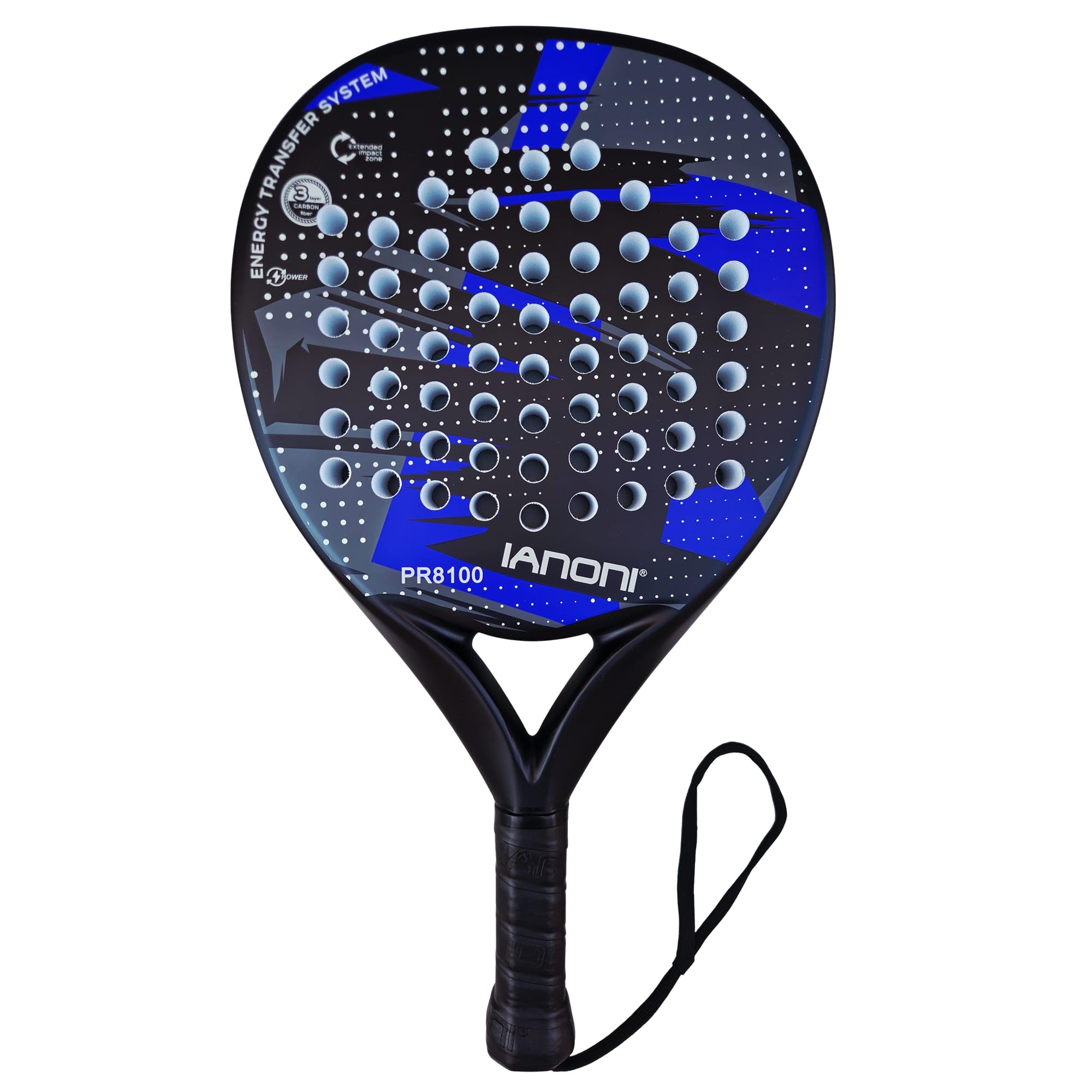 ianoni Racchette da padel Starter Set – 2 racchette + 3 palline Pro Padel – principianti e giocatori intermedi