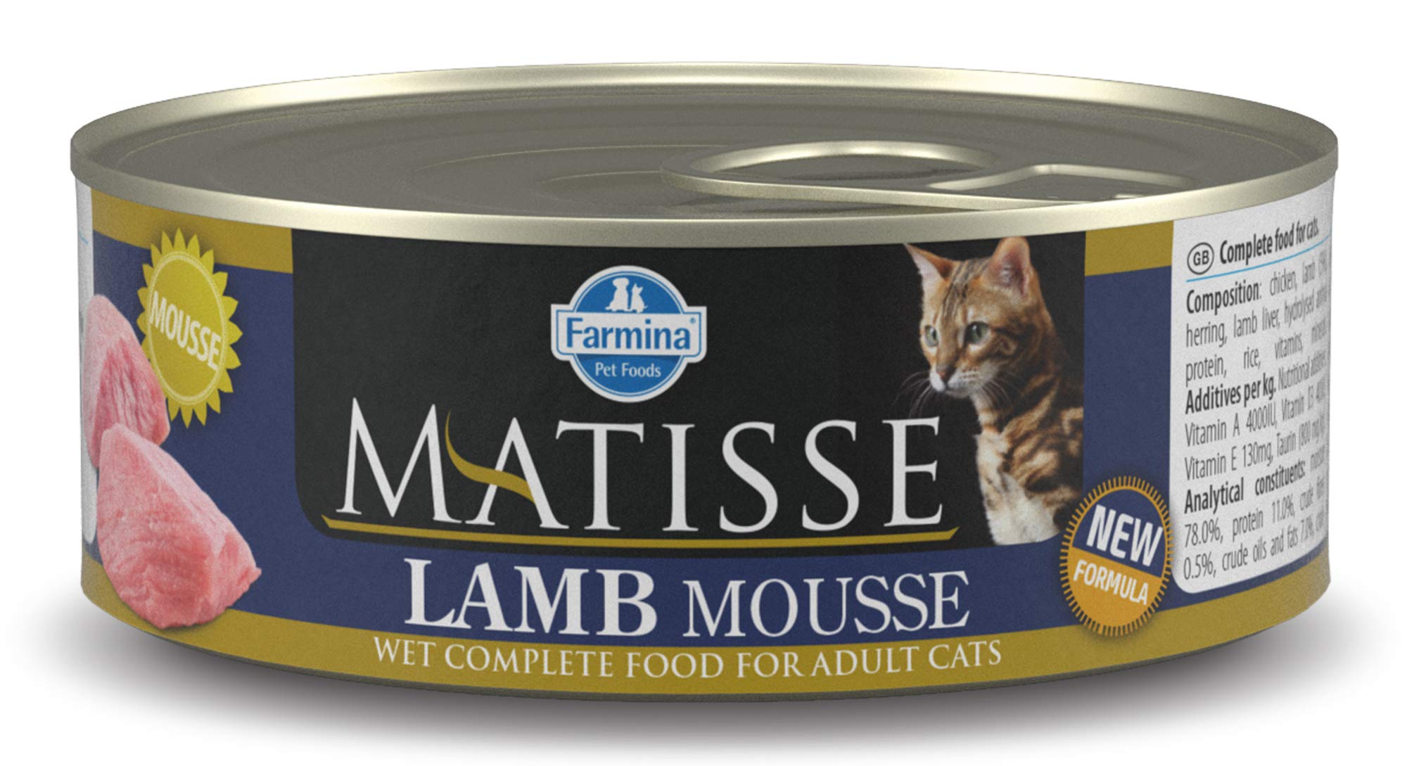 FARMINA PET FOODS Matisse Cat Mousse Lamb, Wet Food, Adult Cat, 12 Cans X 80 Gms Each, 12 Count (B08QVCDGSD) Amazon Price History, Amazon Price Tracker