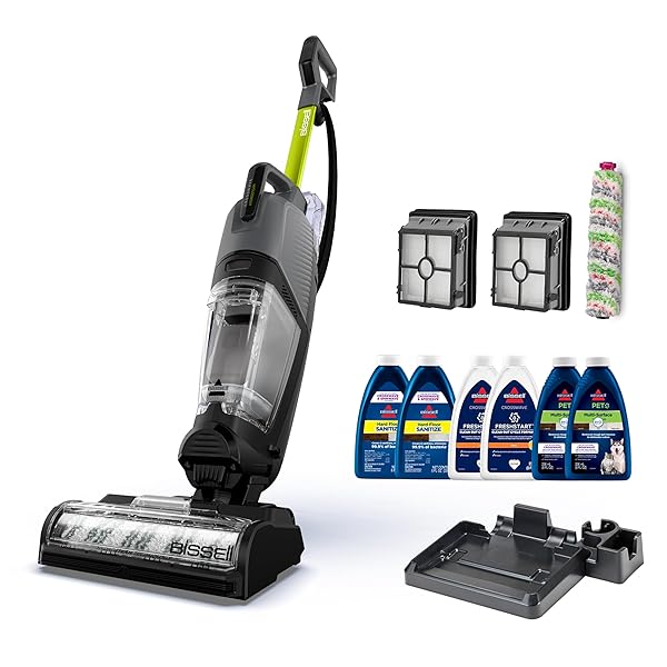 BISSELL® CrossWave® HydroSteam™ Deluxe Wet Dry Vac, Multi-Purpose Vacuum, Wash, and Steam, Formula Included, Green, 3515G