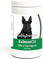 Vista 352 de Healthy Breeds Golden Retriever - Aceite de salmón masticable suave, 90