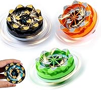 LOPuy 3-Pack Sparking Battle Spinning Tops - Beyblade-Style Light-Up Gyros with Safe Sparkler Effects, Fidget Anxiety Relief Toys for Kids 6+
