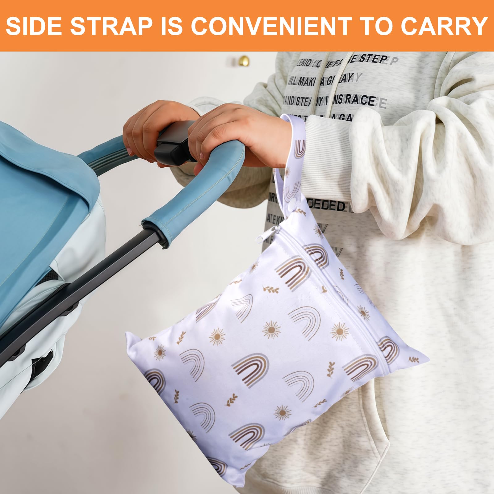 3 Piezas Bolsa Ropa Mojada, Bolsa Pañales de Tela para Bebe | Bolsas Impermeables, Tres Tamaños: Grande, Mediano y Pequeño, para Ropa Bolsas Bañador Mojado para Trajes de Baño, Artículos