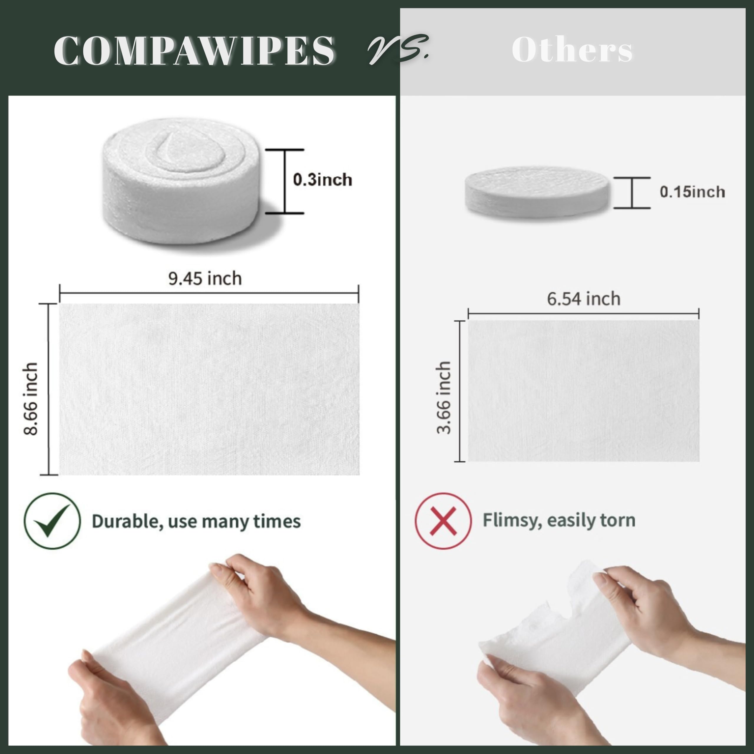 Papier toaletowy, tablety, skompresowane ręczniki – chusteczki toaletowe wielokrotnego użytku, biwak papier toaletowy, chusteczki podróżne, chusteczki na monety, papier toaletowy survivalowy (100)