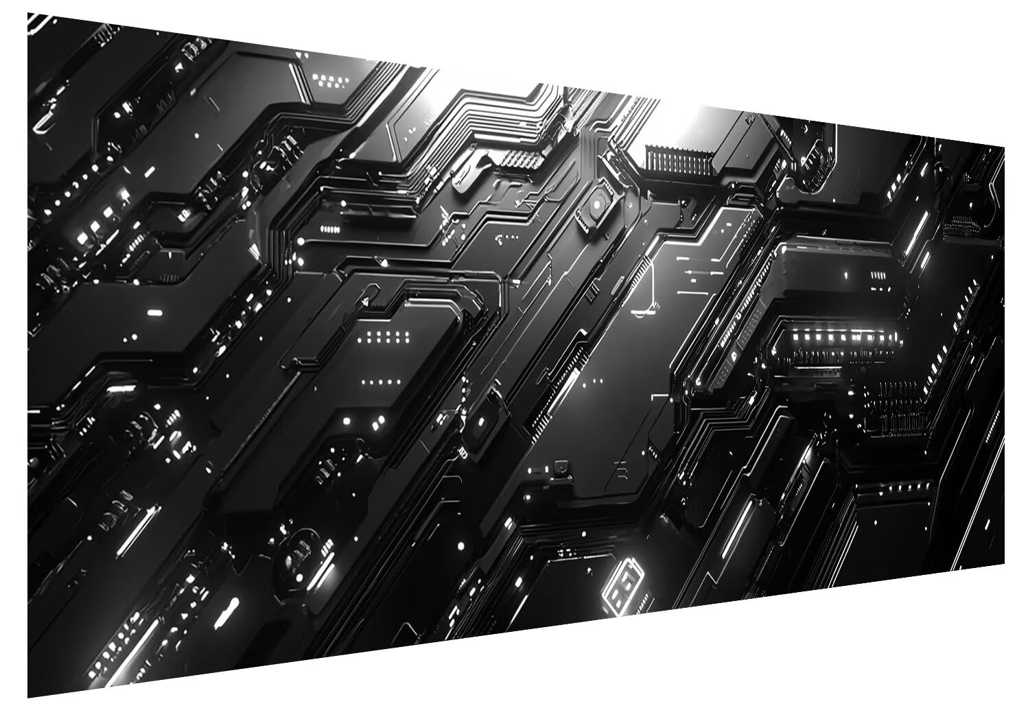 Schwarz Diamond Painting Groß XXL 130x50cm, Basteln Erwachsene Diamond Painting Set, 5D DIY Cool Diamant Paintings Bilder Erwachsene, Diamond-painting Set mit Zubehör für Zimmer Deko Geschenke D-83