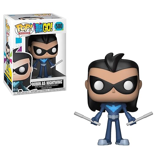 En Oferta Funko Pop! Tv: Teen Titans Go! - Robin As Nightwing Collectible Toy