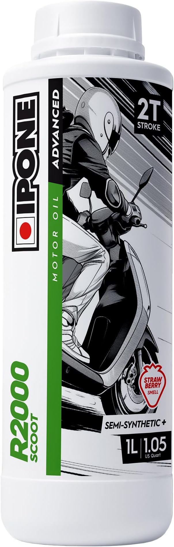 S28155 Oil Scoot 2T Semi Synthetic City Strawberry Scent Bottle