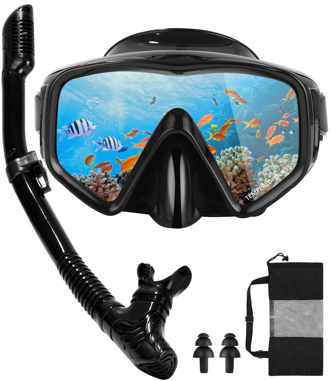 Maschera Snorkeling Sporzin Completa - Con Pinne E Boccaglio, Antiappannamento, Per Uomo E Donna - Foto 9