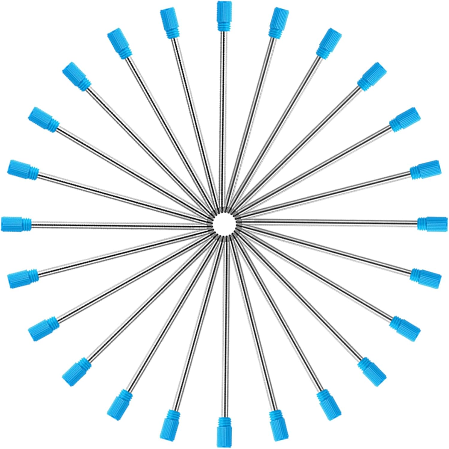 DUNBONG 5-Pack D1 0.7mm Metal Ballpoint Refills for Multi Pens - Blue image 4