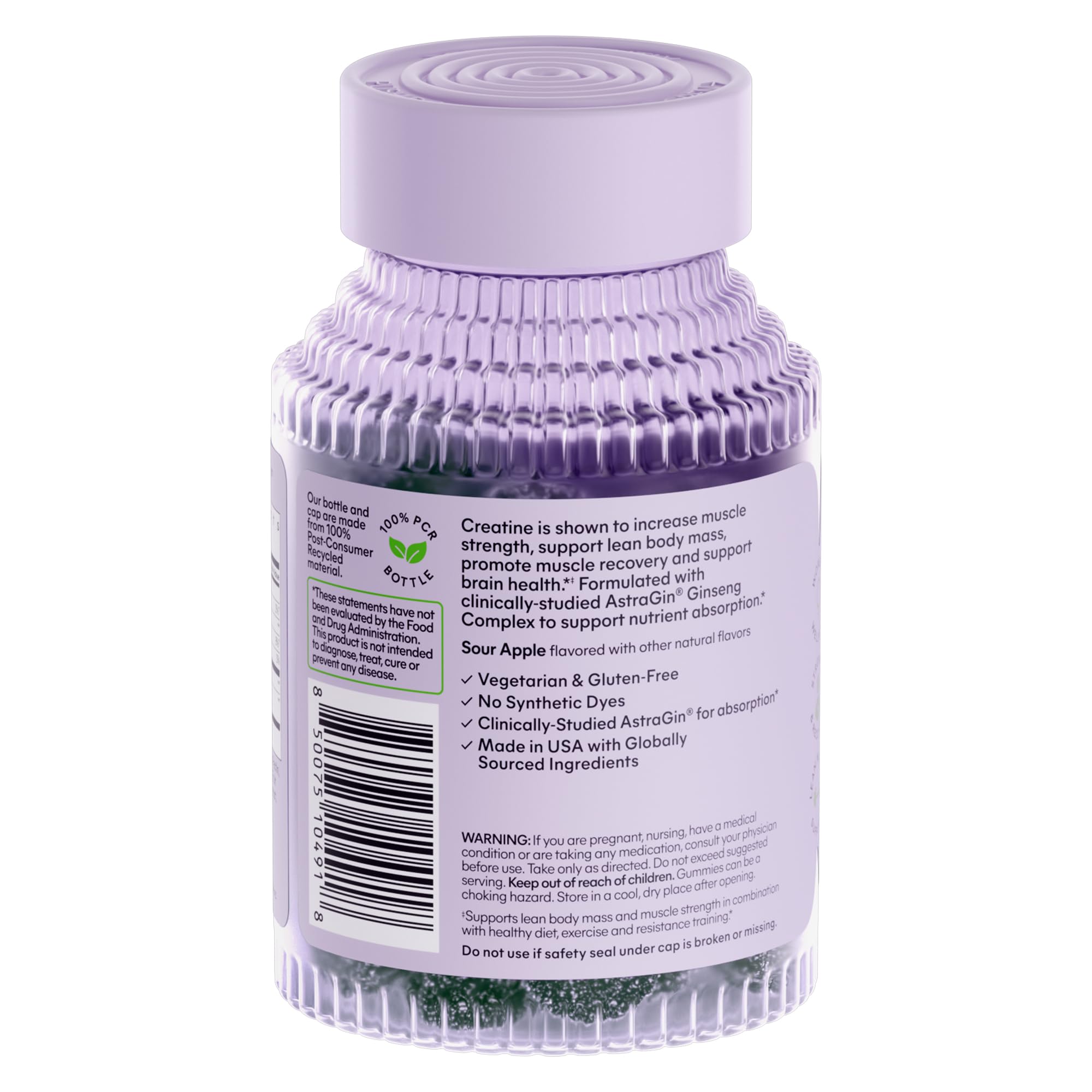 Lemme Creatine Monohydrate Gummies, Sour Strawberry (60 Gummies) — Amazon image 10
