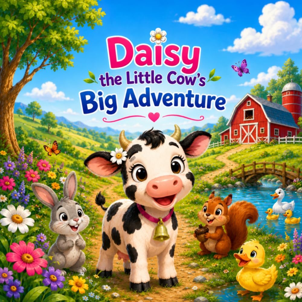Daisy the Little Cow's Big Adventure: Cute Storybook