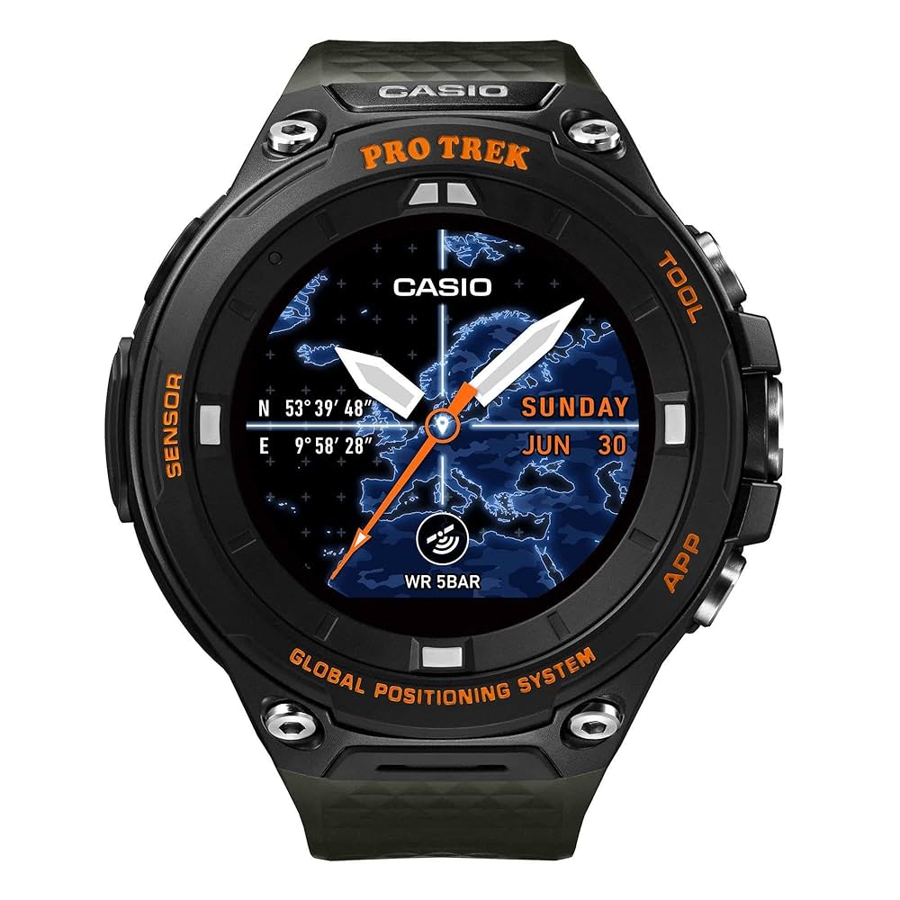 CASIO PRO TREK Smart WSD-F20 GPSスマートウォッチ Casio Relógio esportivo masculino 