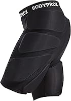 BODYPROX Padded Shorts for Snowboarding, Skating & Skiing - 3D EVA Foam Protection for Hips, Butt & Tailbone