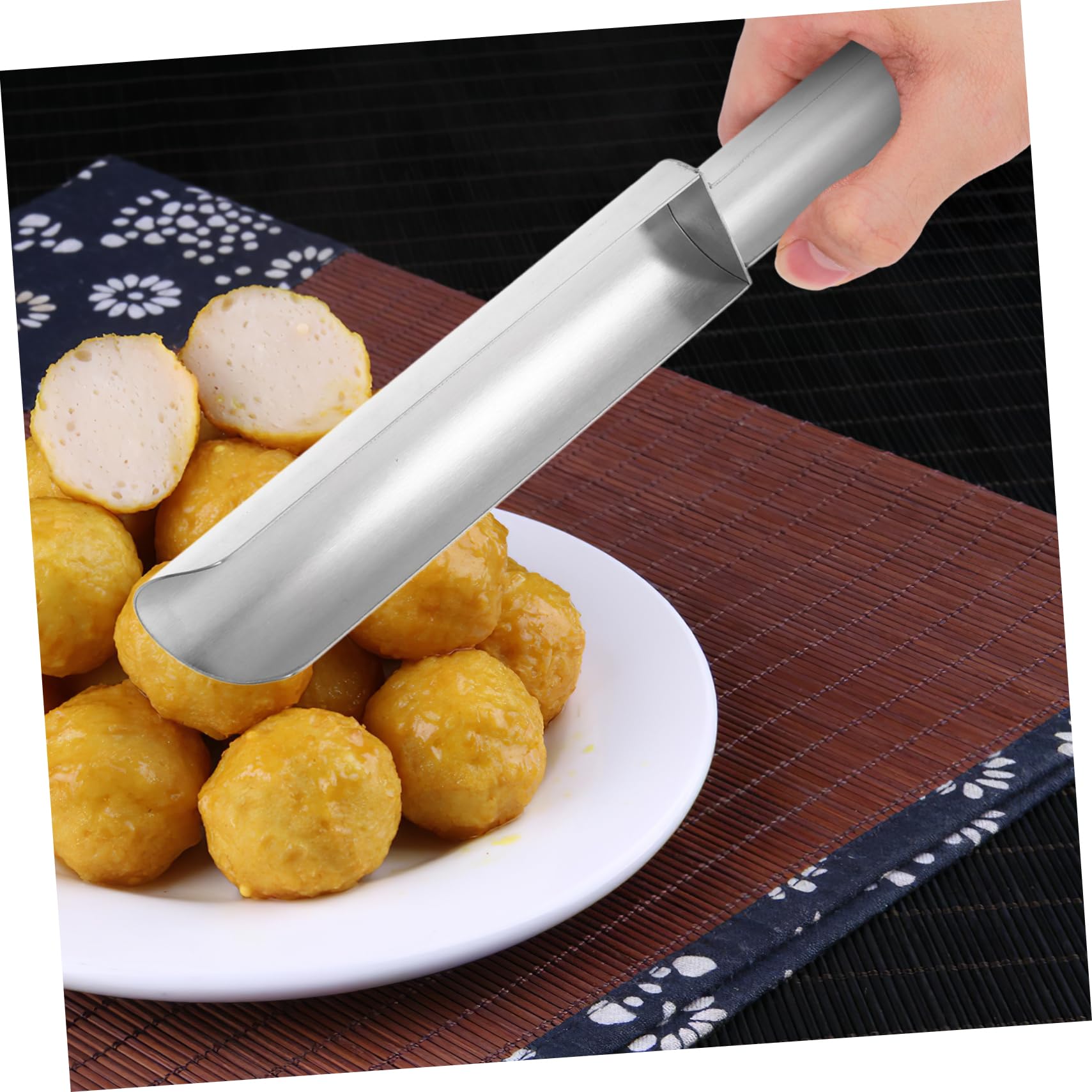 PRETYZOOM Meatball Maker Mold Metal Shrimp Ball Maker Convenient Spoon for Restaurant and Hot Pot