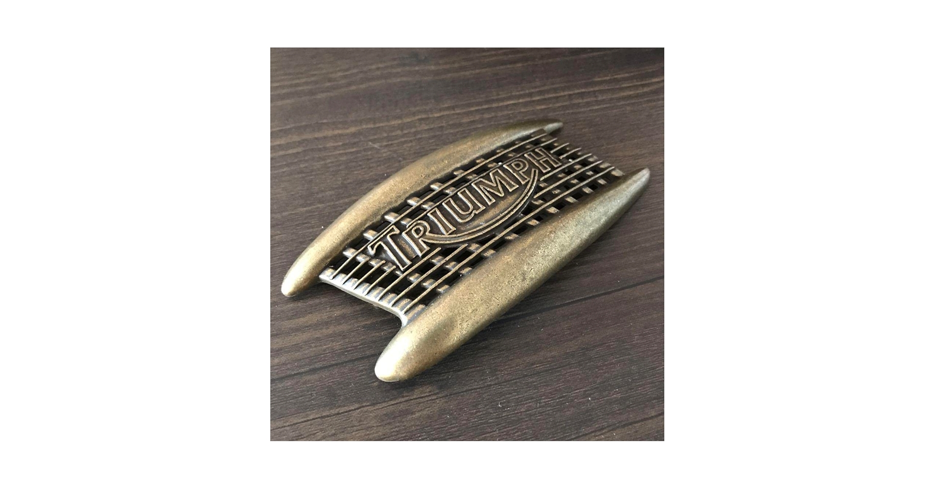 80年代　トライアンフ　真鍮ベルトバックル　古着、バイク好き　#トライアンフ Triumph Belt buckle／ベルト・バックル (1980s) - メルカリ