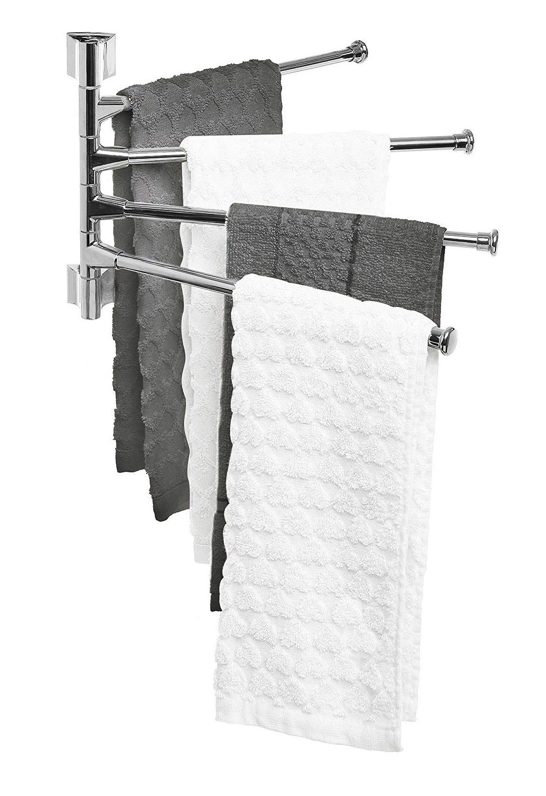SYNERGY - Stainless Steel 4-Arm Bathroom/Kitchen Towel/Napkin Holder/Towel Stand/Rotating Towel Hanger/Bathroom Accessories/Towel Rods for Bathroom and Kitchen (B083G12V8V) Amazon Price History, Amazon Price Tracker