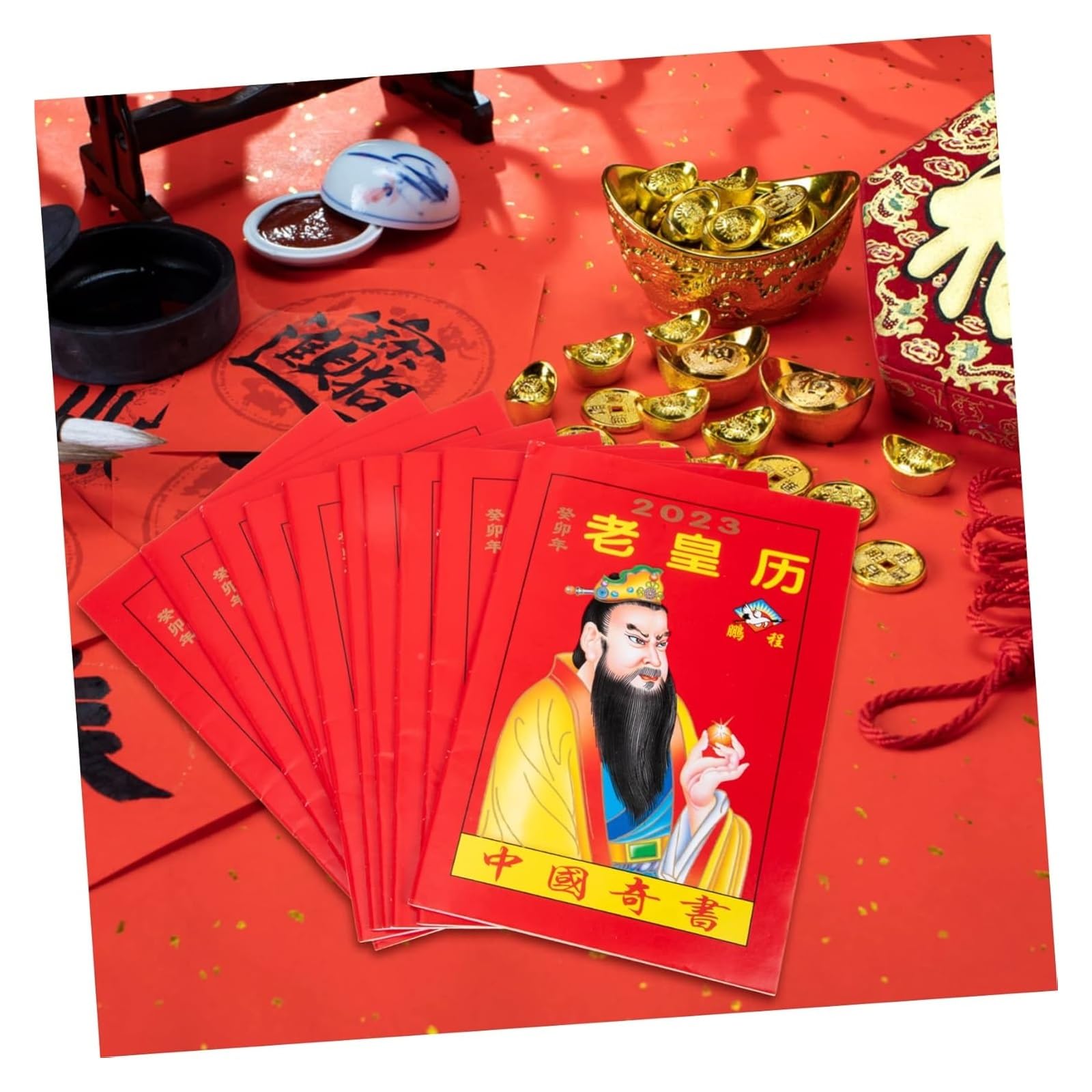 Tischkalender, Tischkalender 2025, Kalender, Heimdekoration, chinesischer Neujahrsplaner, Tischdekoration, Dekorationen, Chinoiserie-Dekor, Neujahr