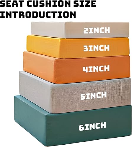 Miniatura 3 de Cojines de banco personalizados para exteriores, cojines y almohadas de muebles de patio de tamaño personalizado, cojín de asiento suave y grueso,