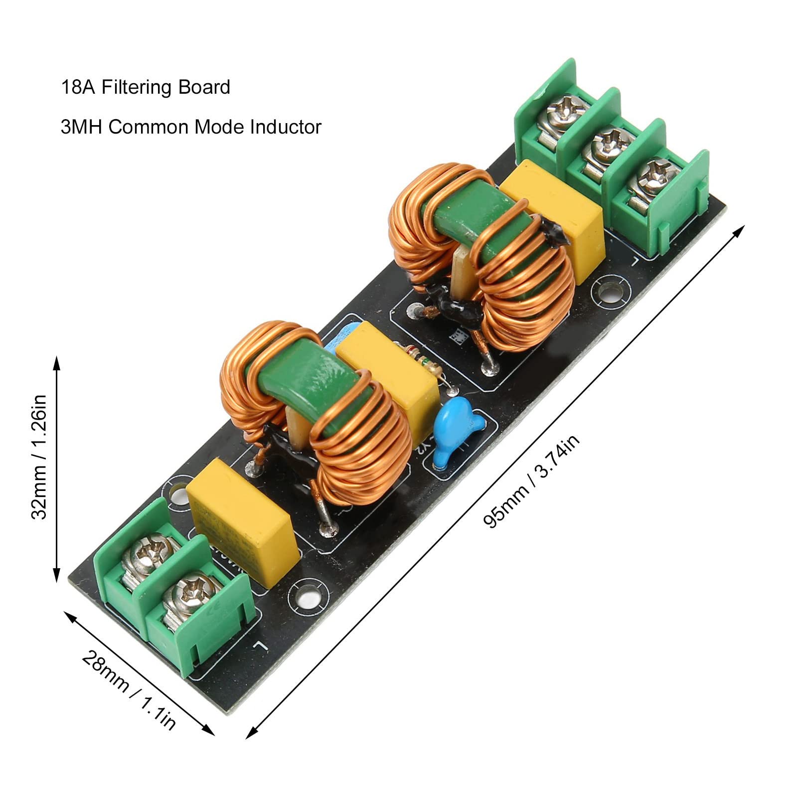 6A 12A LC ローパス高周波フィルター EMI 電磁干渉 EMC オーディオスイッチング電源 リップルフィルタリング(12A LUSYA 2A  4A 10A 20A DC LC フィルター EMI フィルター EMC FCC 高周波電力フィルタリング 12V 24V 車 HiFi パワーアンプ  - AliExpress