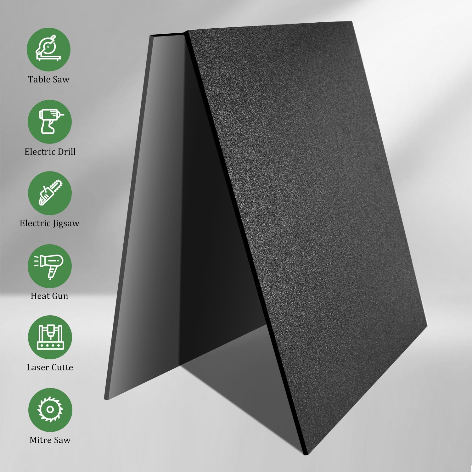 ABS Plastic Sheet - 18x18 for Crafts & DIY -3 ABS Plastic Sheet - 18x18 for Crafts & DIY -3