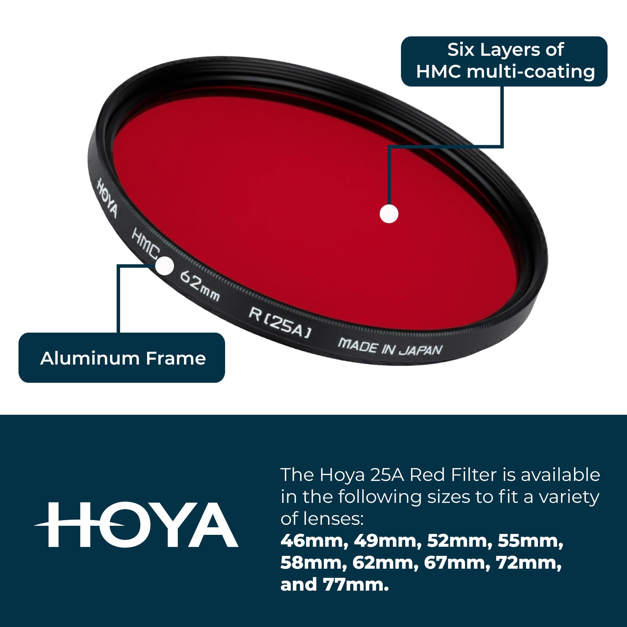 【中古】Hoya 62 mm #レッド25マルチコーティングガラスフィルタ Amazon | Hoya 62 mm #レッド25マルチコーティングガラスフィルタ