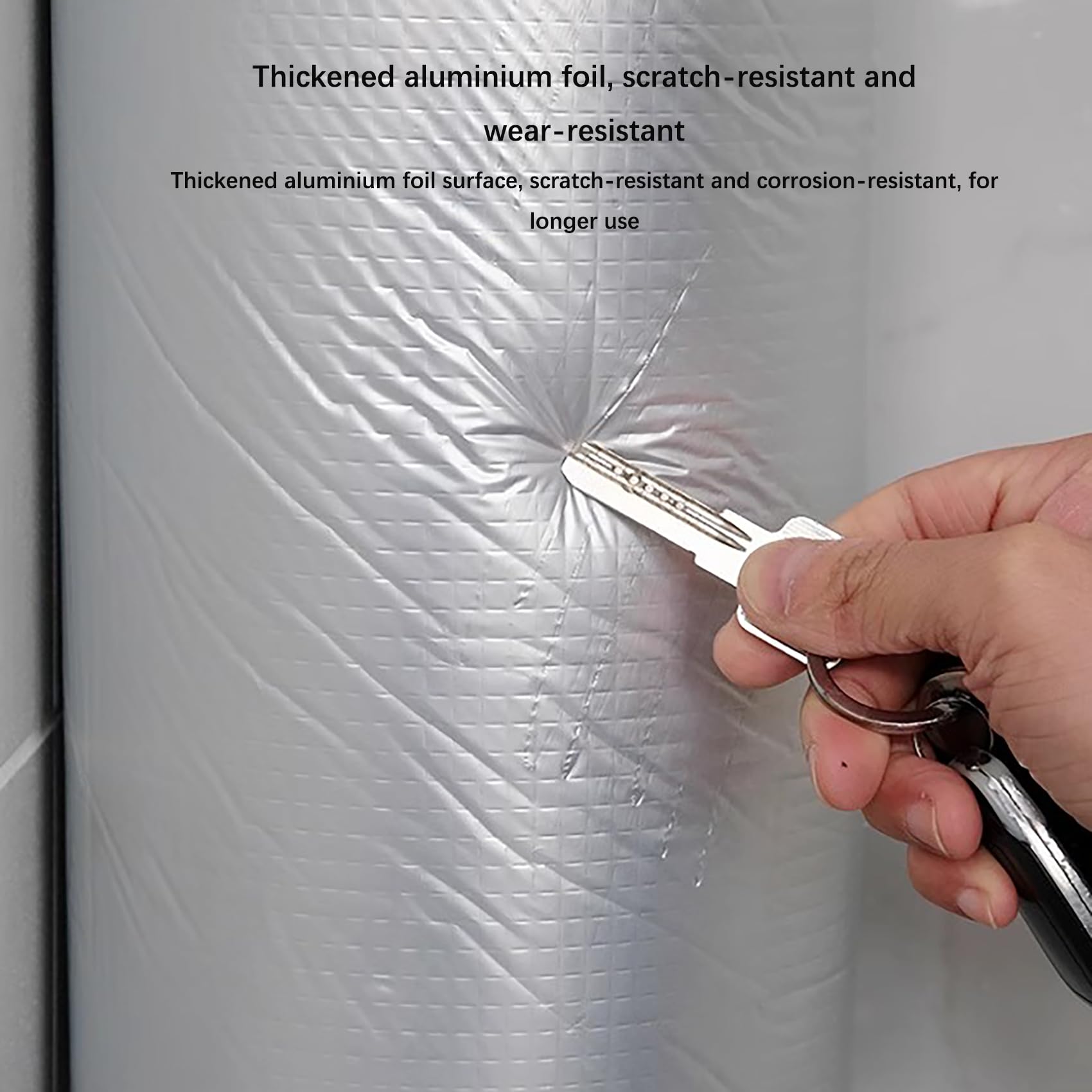 Espuma Acústica NBR Autoadhesiva Rollo Lámina Aluminio Celda Cerrada Reducción Ruido Superior Blindaje Térmico Techos Paredes Autocaravanas (T:5mm, 1 * 10m)