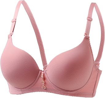 lcziwo Womens Push Up Bras Underwire Full-Coverage Comfy Bralettes High Support Adjustable Underwear Ribbed Everyday Bra