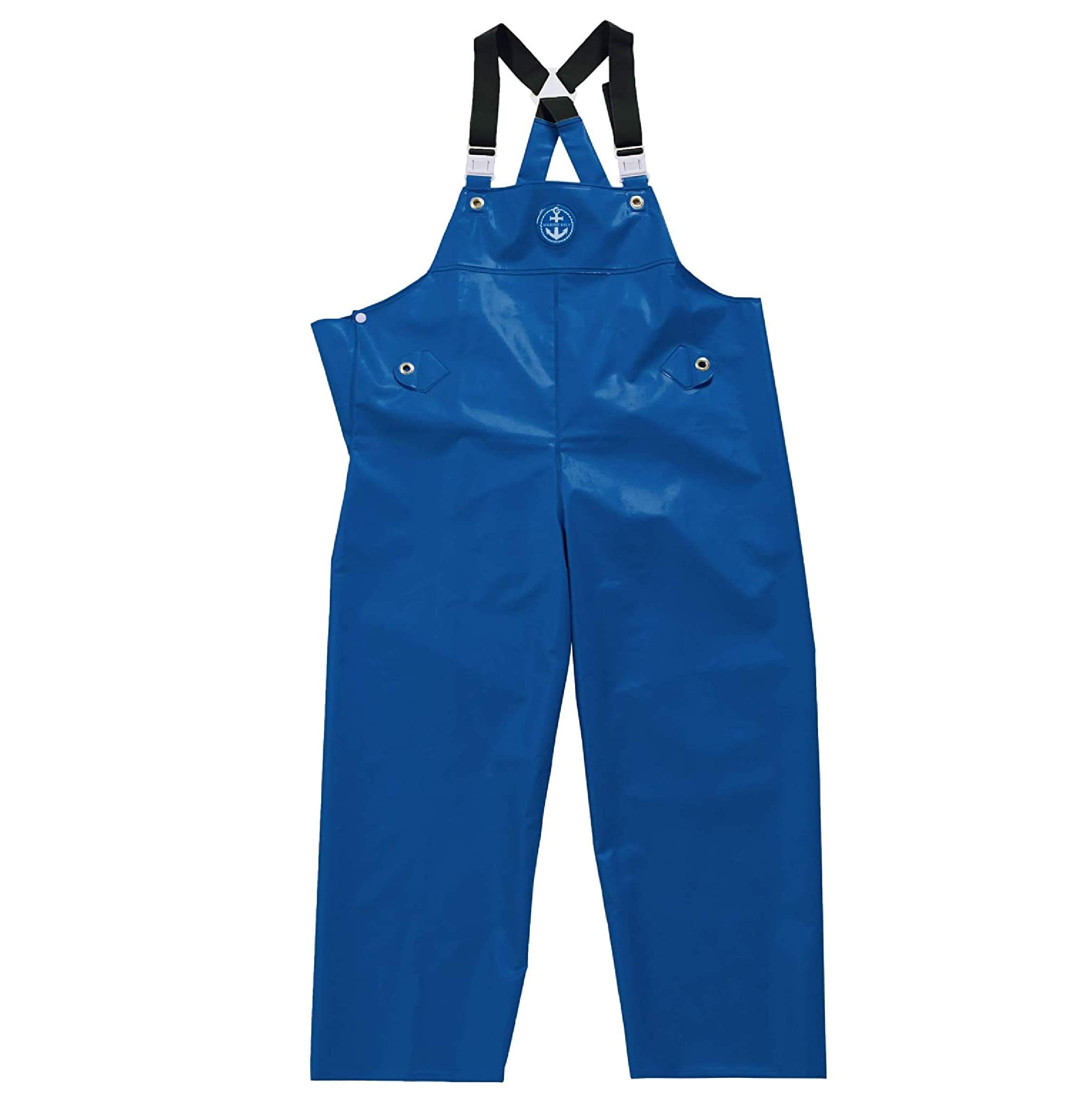 Amazon.co.jp: 水産マリンレリー 胸付ズボン 花紺 漁師のための専用合羽 3Ｌサイズ : ファッション 水産マリンレリー　胸付ズボン　3Lサイズ　グレー　漁師のための専用合羽