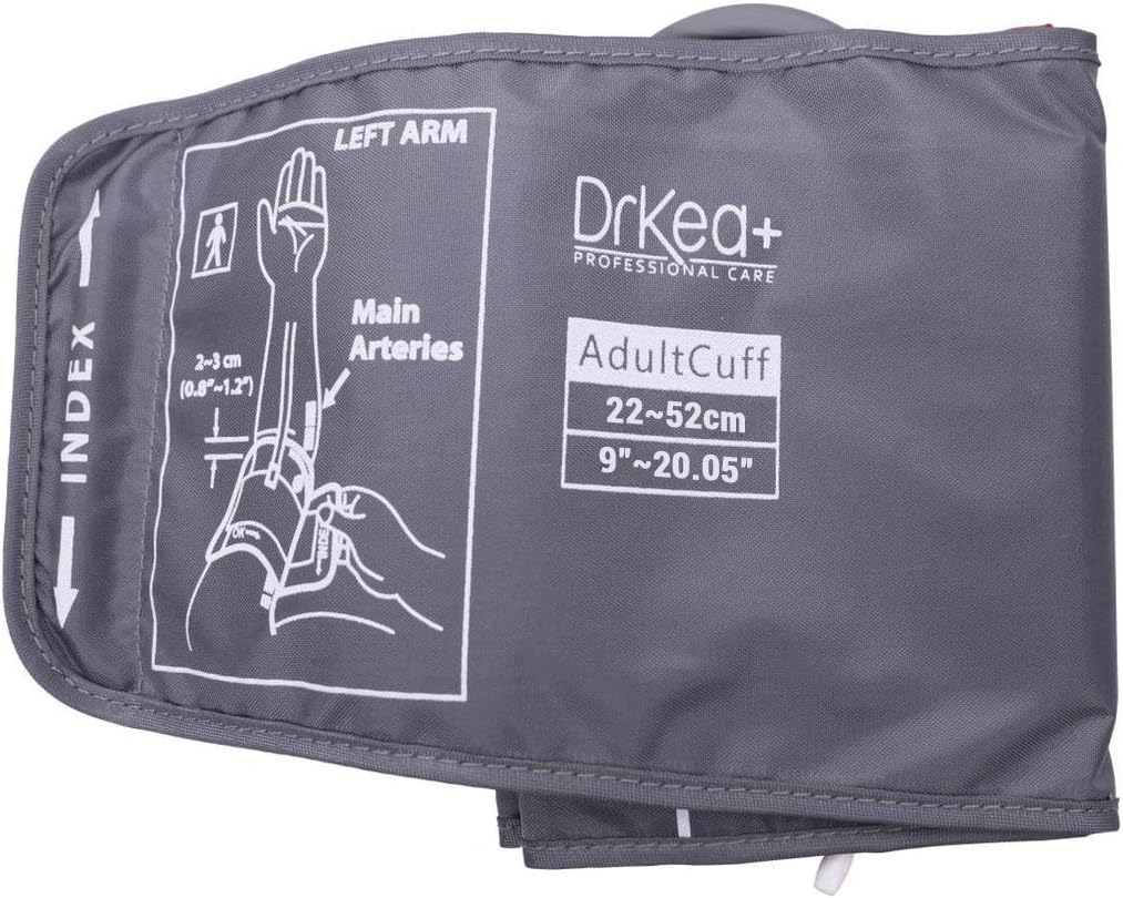 Blood Pressure Upper Arm Large Cuff Strap - Use with BP Monitors by DrKea - Automatic Blood Pressure Cuff for Extra Large Arm - Arm Cuff Strap only - BP Machine not Included (K900 Pro, 9~20.5")