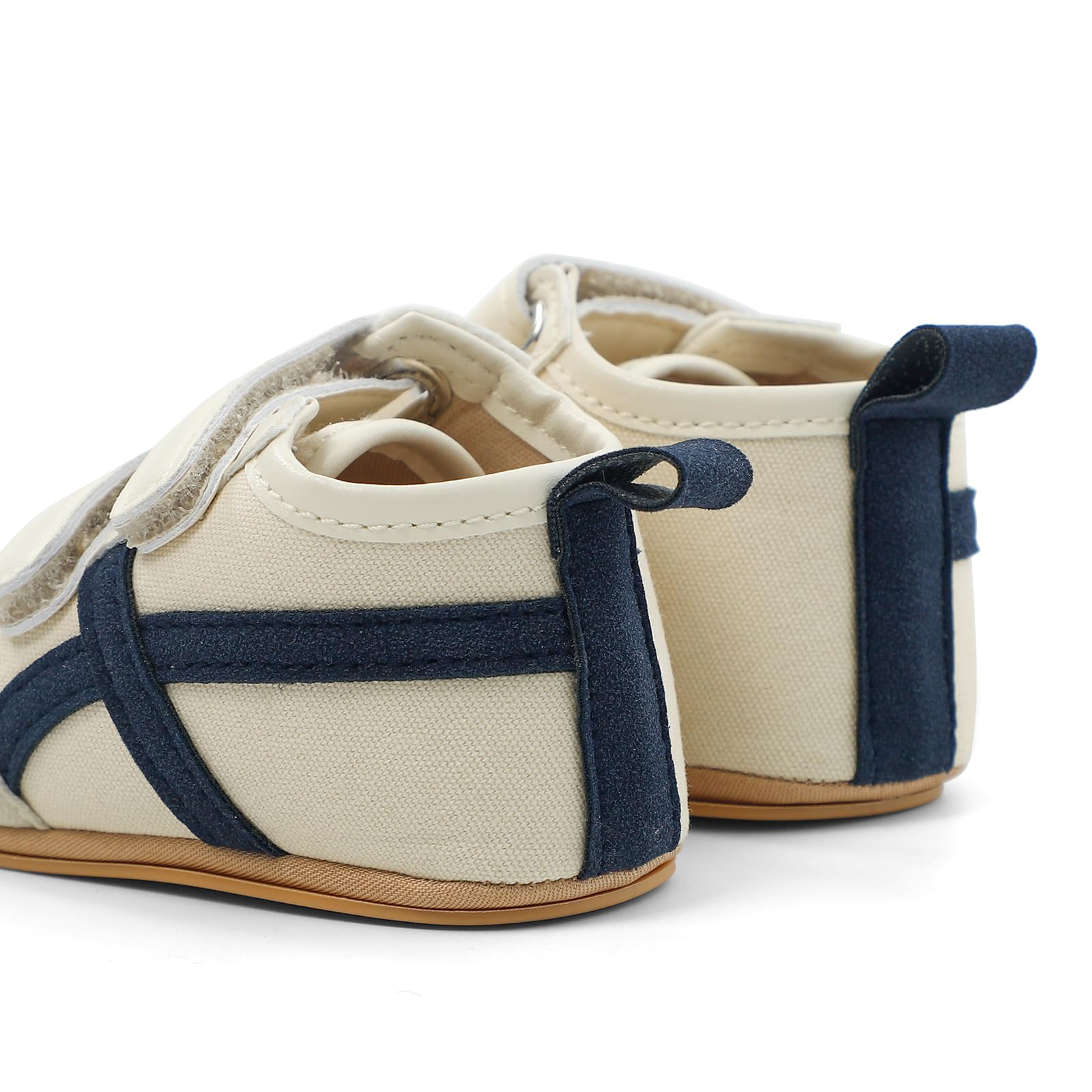 MASOCIO Scarpine Neonato Primi Passi in Morbida Unisex Sneaker Casual con Suole Morbide Scarpette Antiscivolo per Bimbi 3-18 Mesi