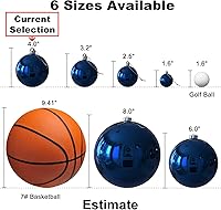 Vista 260 de Bolas de Navidad grandes de bronce de 3.2 pulgadas, adornos de decoración de árbol de Navidad, bolas colgantes inastillables para cumpleaños