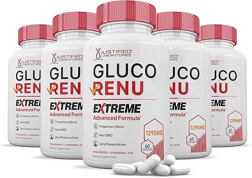 Miniatura 8 de Gluco Renu Extreme 1295MG Glyco Support Píldoras Fórmula Advacned Gluo Renew Soporte de glucógeno formulado con cúrcuma berberina resveratrol ajo,
