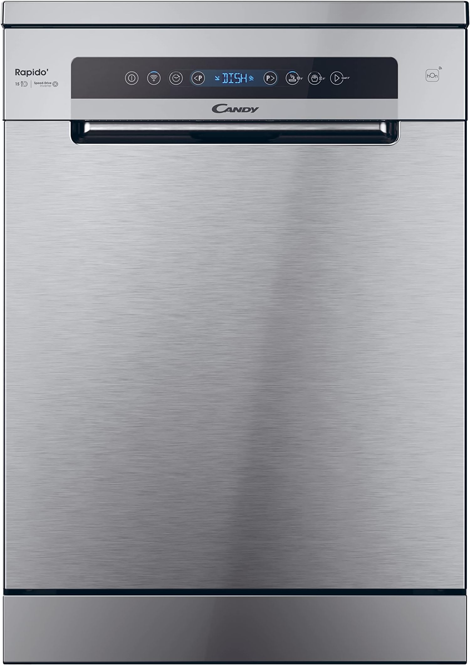 Rapido CF 5C7F0X Freestanding Dishwasher with 15 Place Setting Advanced remote control and extra content (Wi-Fi + Bluetooth) Stainless - C Rated