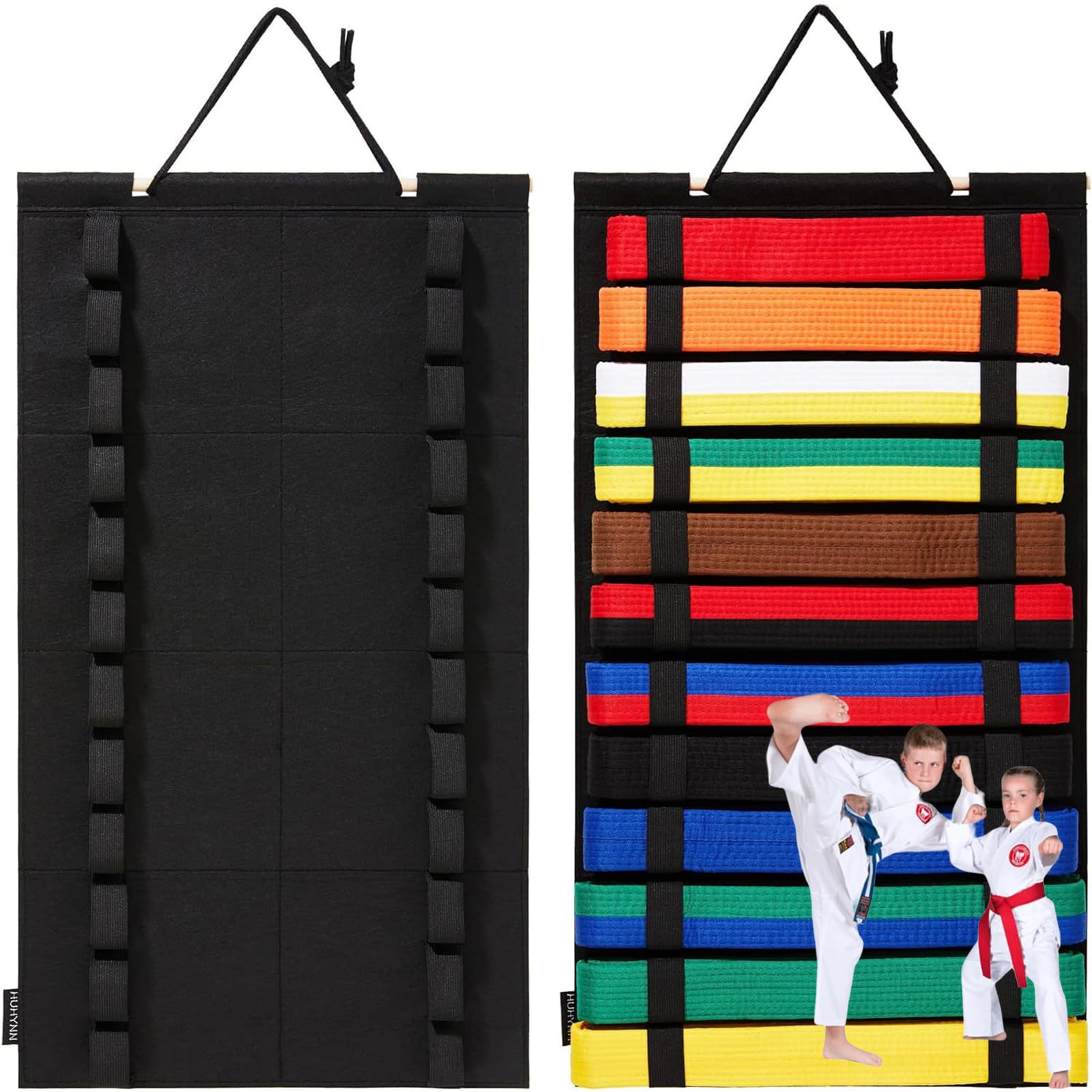 GZGRYTRCKarate Belt Display, Martial Arts Belt Display, Great Gift for Taekwondo Coaches Students and Enthusiasts, Large Capacity and Aesthetically Pleasing Taekwondo Display