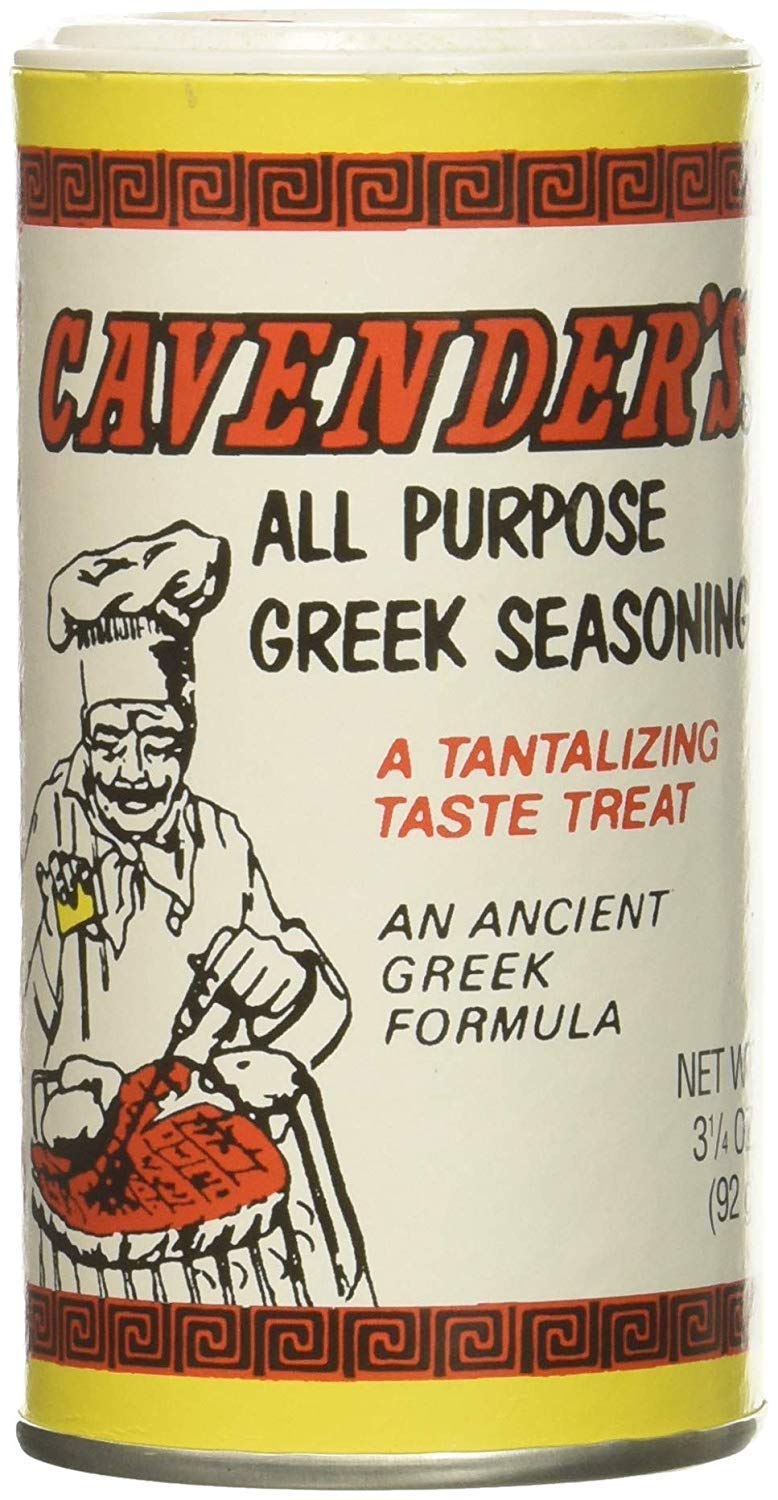 Cavender's All Purpose Greek Seasoning - 3.25 oz (pack of 2) Cavender's Exclusive recipe insert included!