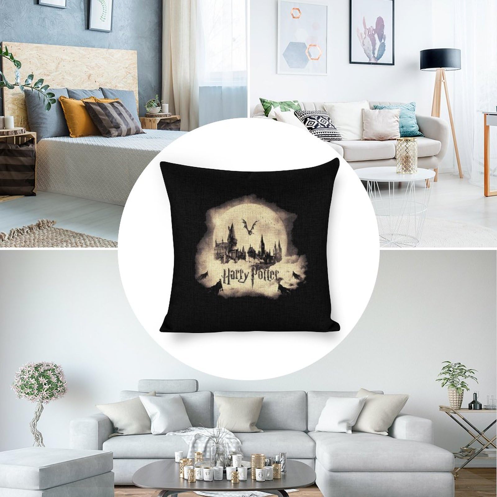 Amazon.co.jp: ハリーポッター クッションカバー 45 45 北欧 2枚セット