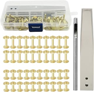 Cobre de cobre Xolsurg Kit Burrs Herramienta de ajuste de remaches eficiente para bolsas de cinturón de cuero, tachuelas de prueba bricolaje (Estilo a)