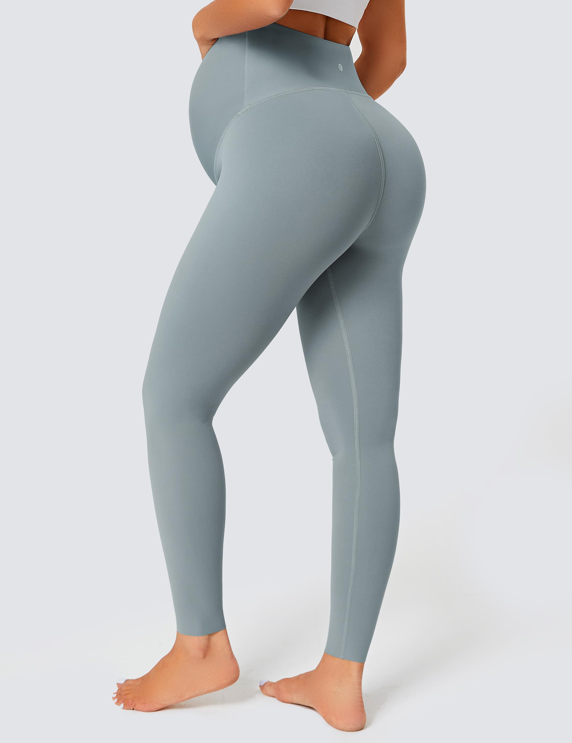 BAYDI Leggings premaman opachi a vita alta, da donna, per gravidanza, lunghi, elasticizzati