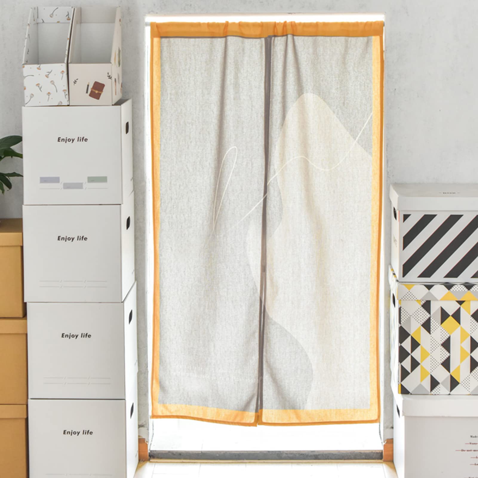 Ausla Tringle à Rideau Télescopique en Métal, Extensible 105-190cm, Sans Perçage, avec Patins Antidérapants pour Salle de Bain, Chambre, Cuisine, Salon