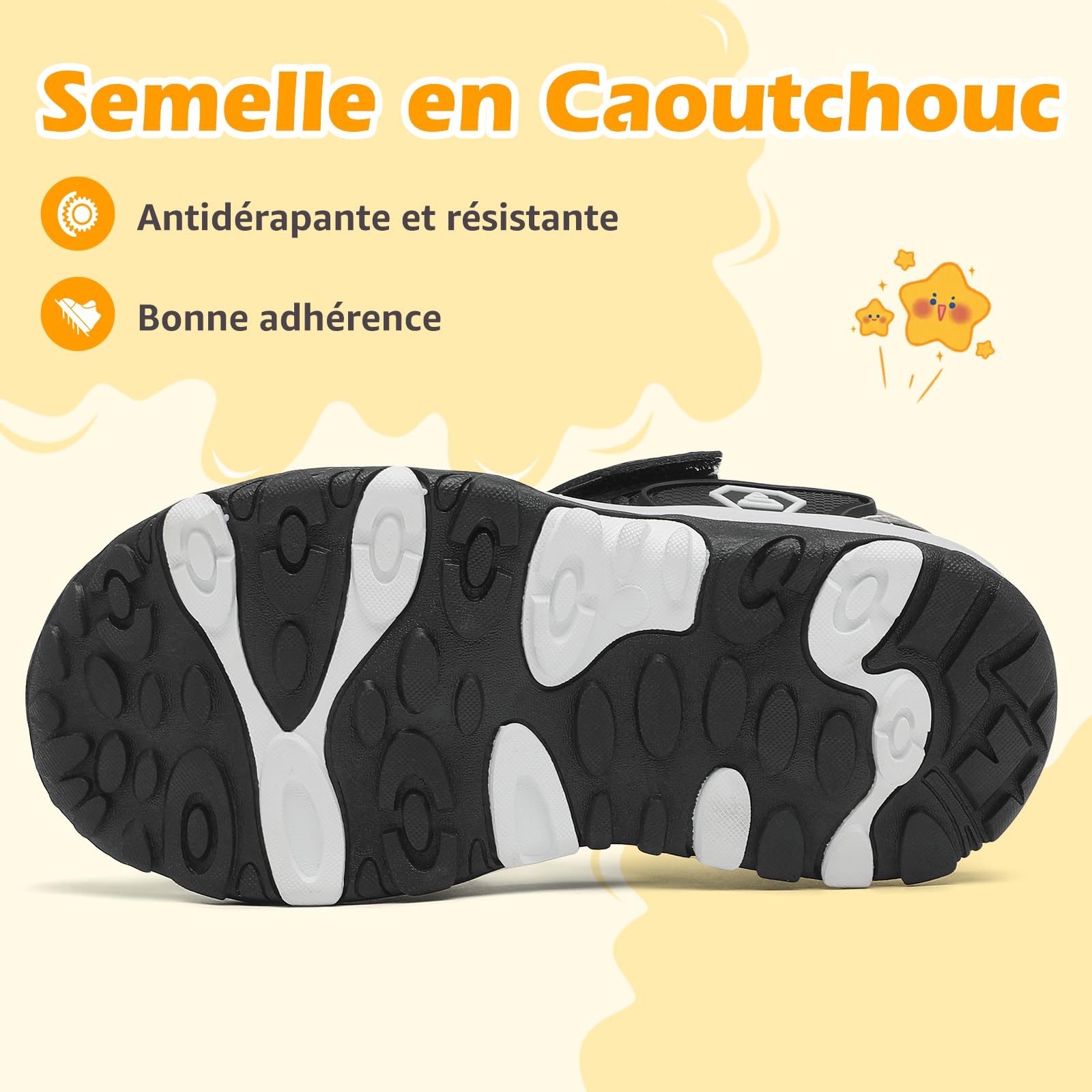 Mishansha Sandales Fille Été à Bout Fermé, Chaussures Enfant Antidérapantes Sandales Respirantes pour Randonnée et Activités Plein Air,25-38