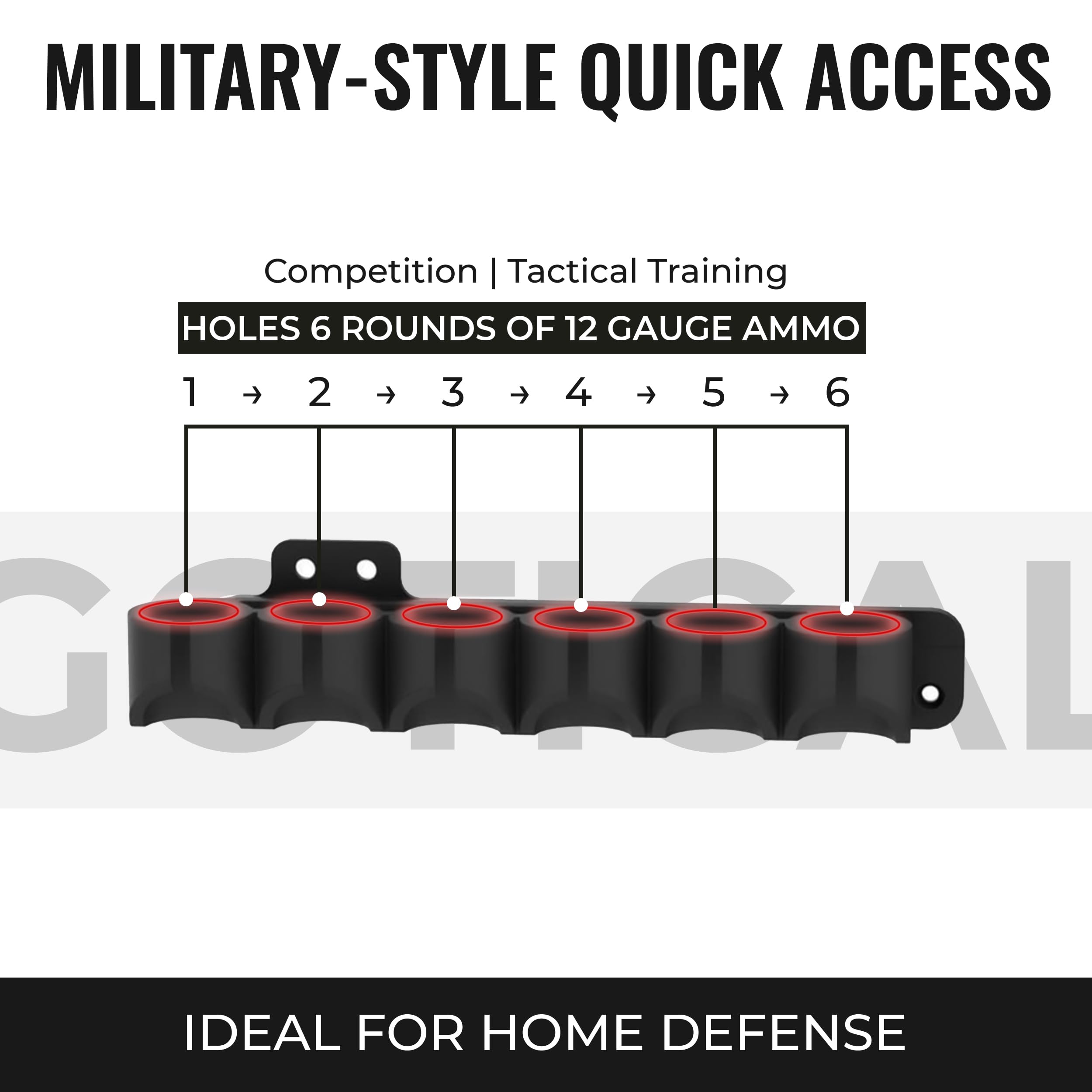 Amazon.com : Gotical Receiver Mounted Shell Carrier Side Saddle 12
