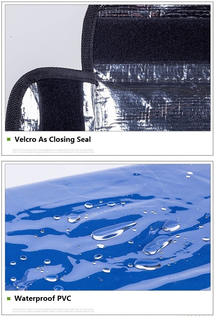 Sac Isotherme Livraison,Sac De Livraison Sac à refroidisseur thermique à grande alimentation Livraison en plein air Imperméable Ice Thermo Packs Voyage Voyage Pique-nique Boîte de pique-nique Sac de r