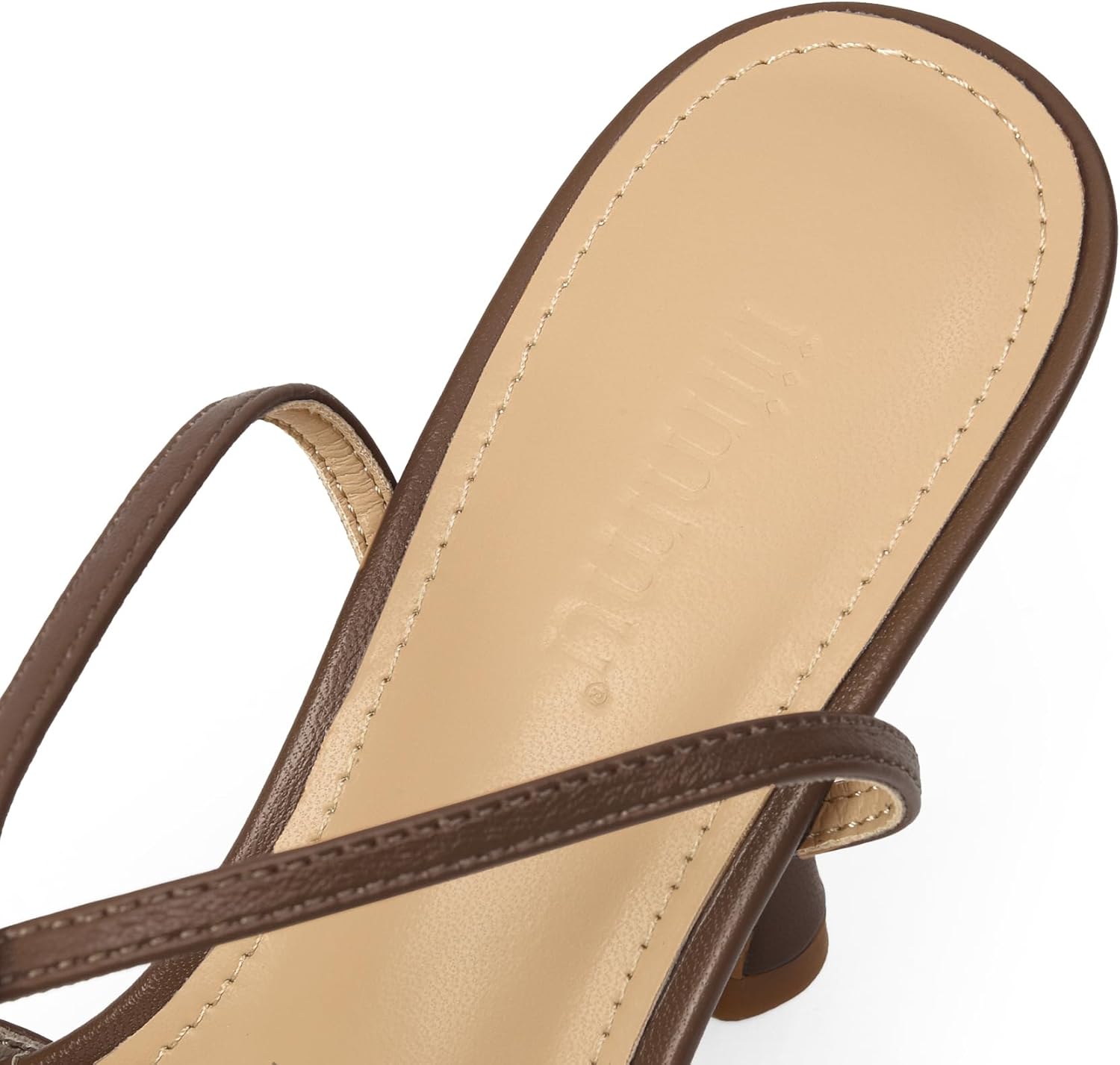 iiimmu Women's Bow Heels 4 IN Stiletto Heeled Sandals for Women Round Open Toe Sandals Elegant Summer Heels Soft PU Leather/Faux Suede - Image 8